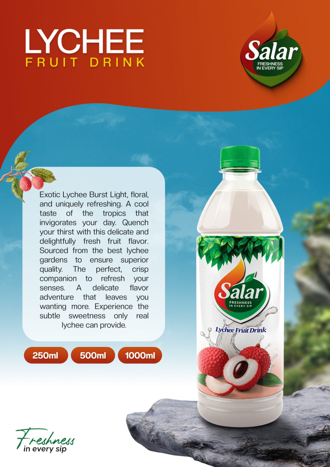 Lychee Fruit Drink poster