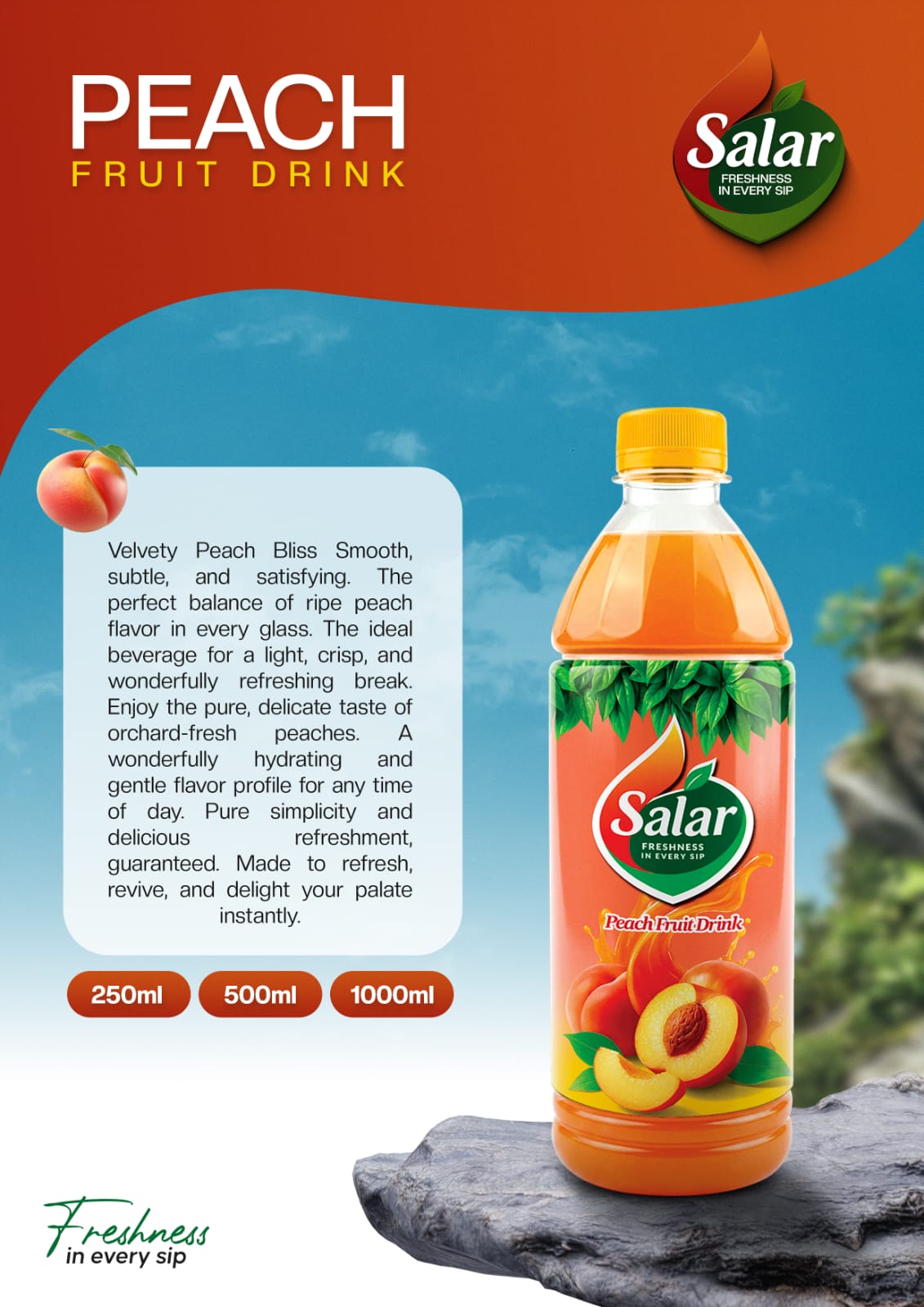 Peach Fruit Drink poster